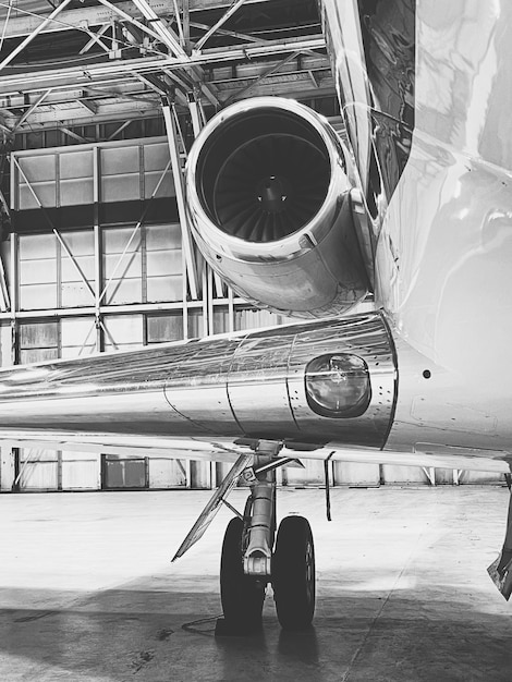 Foto seção baixa de um homem de pé em um avião