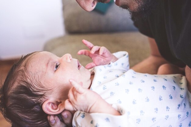 Foto secção central da mãe com o bebé