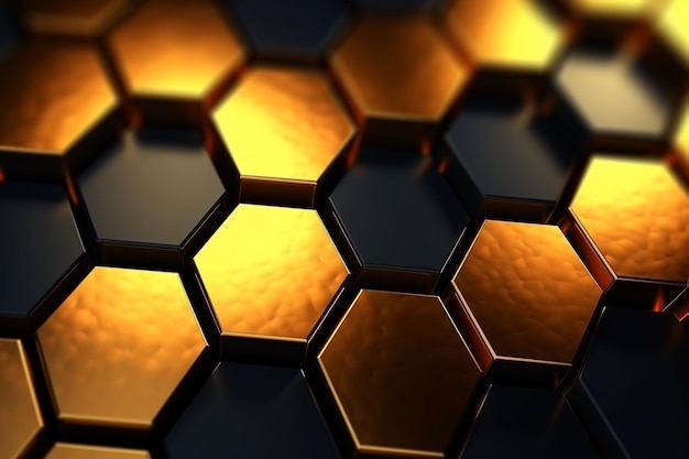 Sechsecke moderne Hintergrundillustration