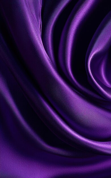 Seda de color violeta con textura de remolinos