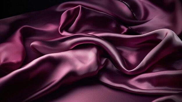 una seda de seda púrpura con un patrón de la franja.