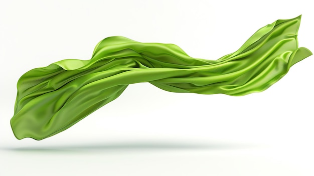 seda verde no vento