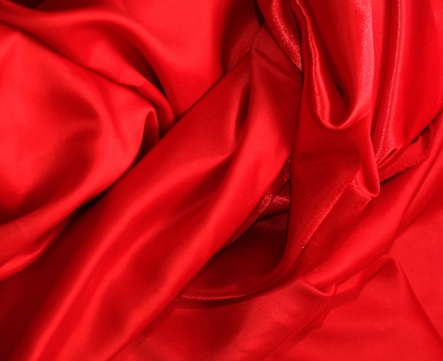 Foto seda vermelha elegante e suave