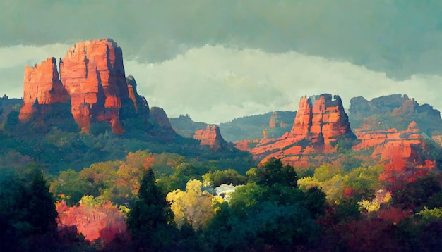 Foto sedona arizona schöne tapete für wandkunst