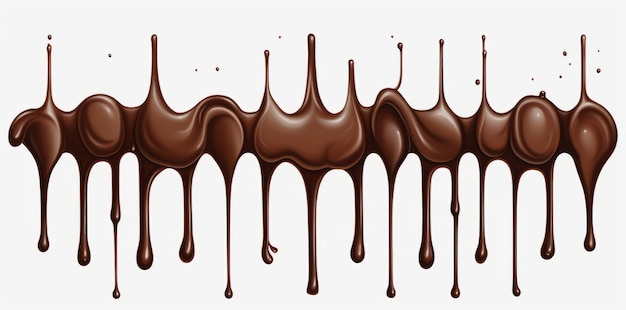 Foto el seductor arte del chocolate goteante una dulce sinfonía para tus ojos