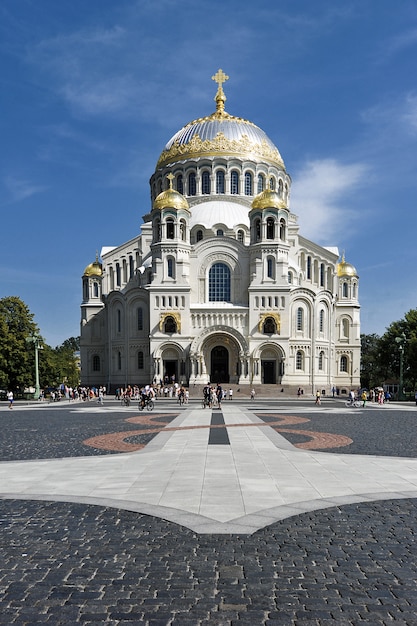 Seekathedrale St. Nikolaus der Wundertäter - die orthodoxe Kathedrale von Sankt-Petersburg (Kronstadt)