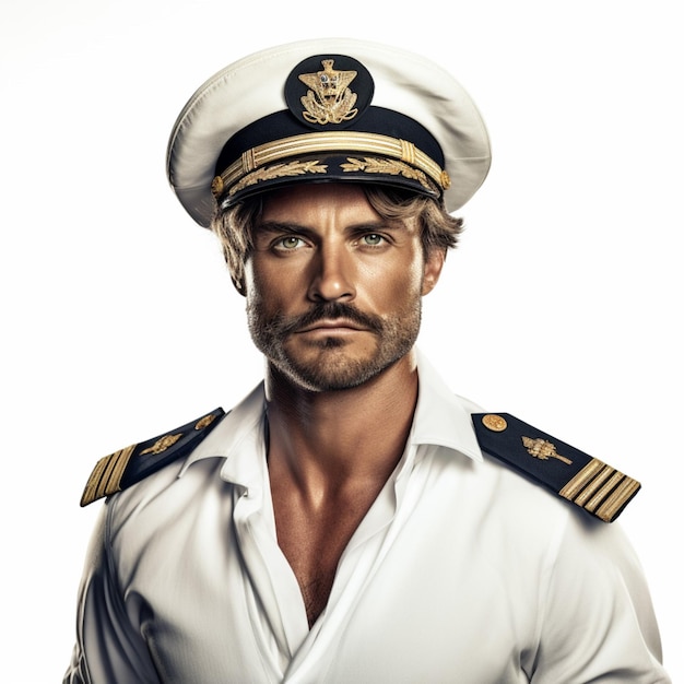 Seemann mit weißem Hintergrund, hochwertiges Ultra-HD