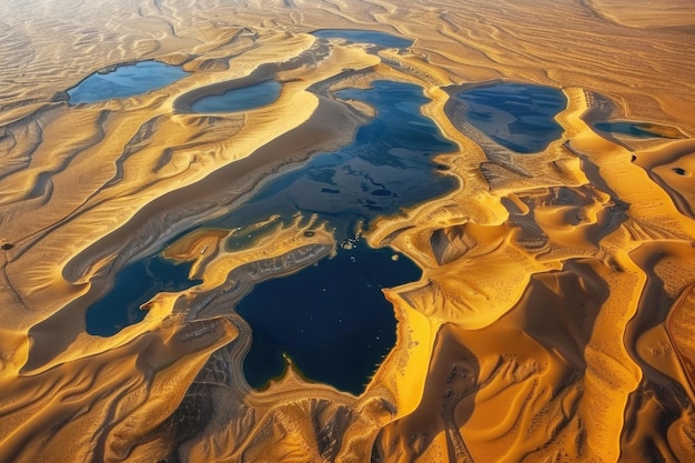 Seen in der Wüste des Leeren Viertels in Saudi-Arabien