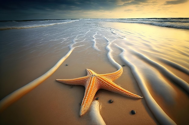 Seesterne am Strand