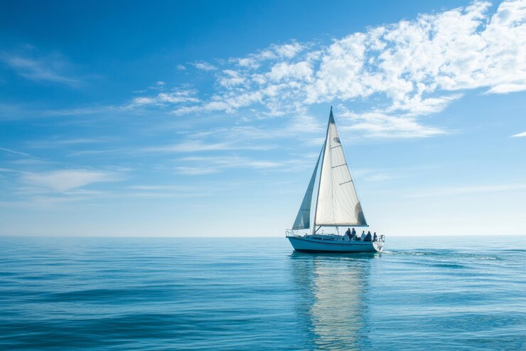 Segelboot auf ruhigen Gewässern