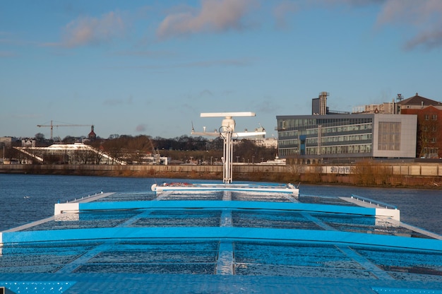 Segeln in der Stadt Hamburg in Deutschland