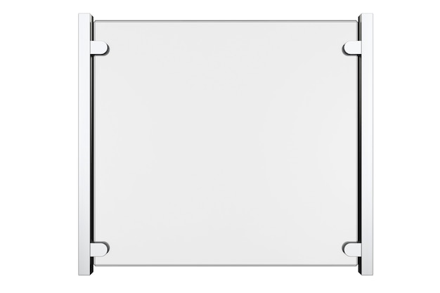 Foto segmento de vedação de vidro em um fundo branco