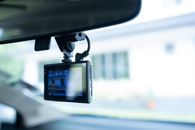 Segurança de cctv do gravador de vídeo do carro em primeiro lugar