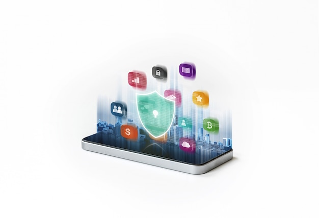 Segurança de telefonia móvel e sistema de segurança de dados digitais