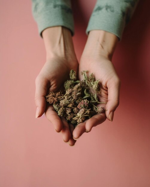segure a mão e ofereça ao paciente maconha medicinal e óleo Receita de cannabis para uso pessoal legal