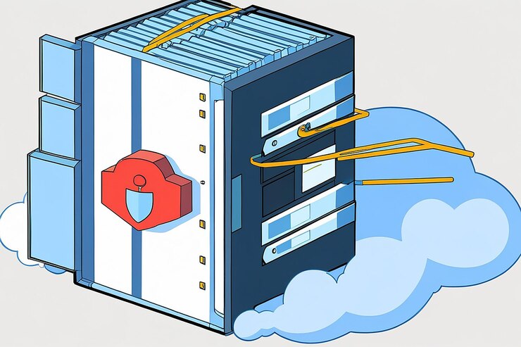 Foto seguridad de la base de datos copia de seguridad en la nube en línea