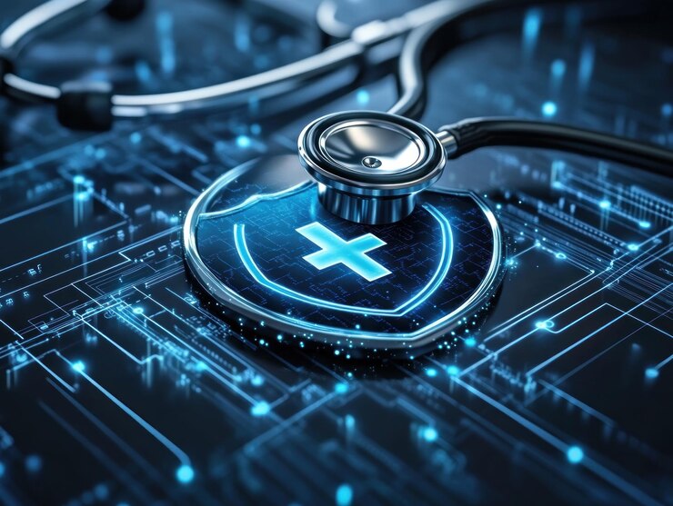 Seguridad de la salud digital que protege los datos de los pacientes