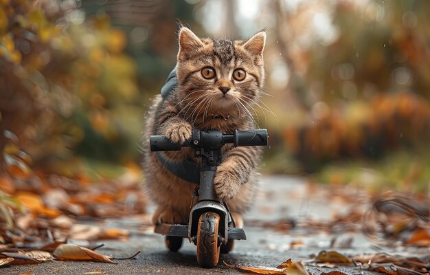 Foto sehen sie sich eine katzenreise mit feline grace in der nähe des kinns an