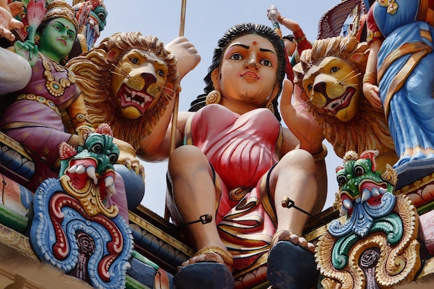 Sehenswürdigkeit der Statuen im Tempel