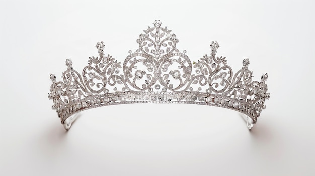 Sehr detaillierte isolierte Diamantkrone