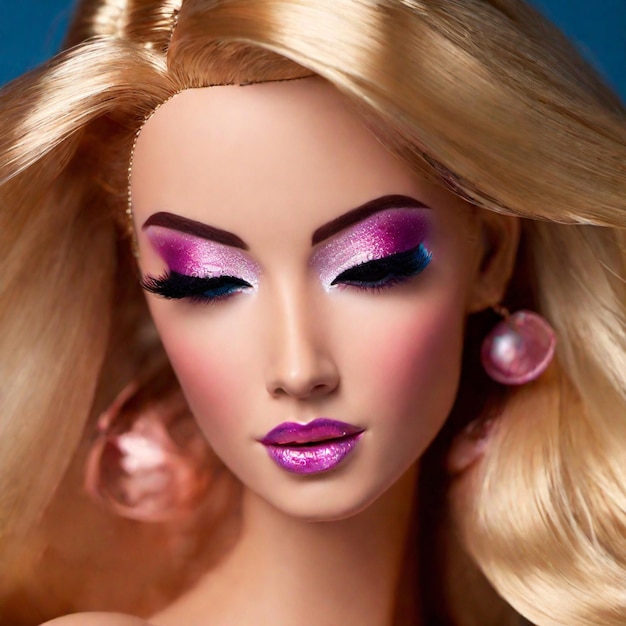 Sehr schönes Barbie-Make-up ai generieren