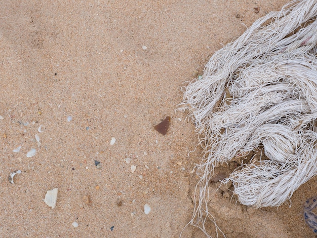 Seil am Strand.