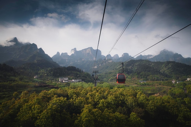 Seilbahn am Tianmen Mountain, China