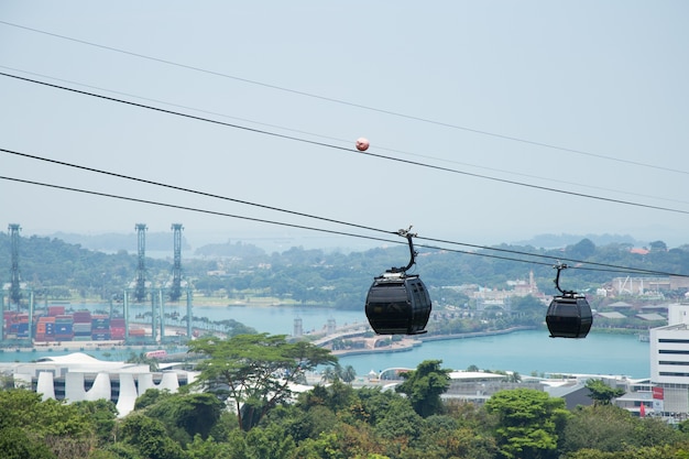 Seilbahn in Singapur.