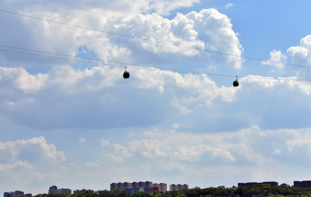 Seilbahn über die Wolga