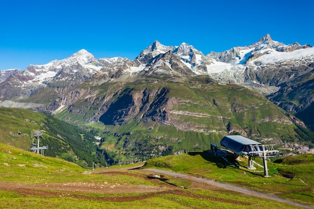 Seilbahnstation bei Zermatt