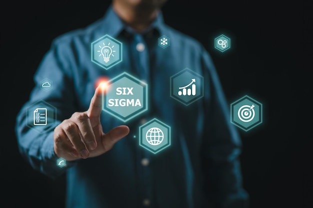 Seis Sigma é um gerenciamento para melhorar a qualidade do trabalho em uma organização ou unidade específica Identificar e eliminar defeitos minimizar a variabilidade e melhorar a eficiência e produtividade geral