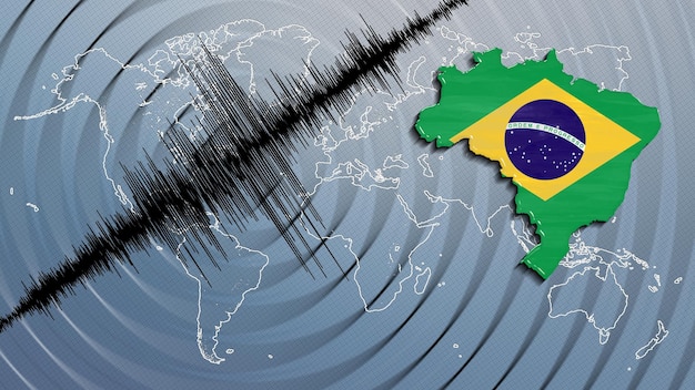 Seismische Aktivität Erdbeben Brasilien Karte Richterskala