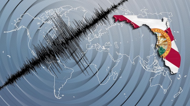 Seismische Aktivität Erdbeben Florida Karte Richterskala