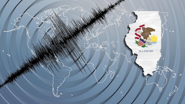 Seismische Aktivität Erdbeben Illinois Karte Richterskala