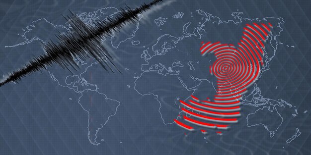 Seismische Aktivität Erdbeben Kongo Karte