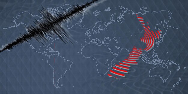 Seismische Aktivität Erdbeben Neuseeland Karte