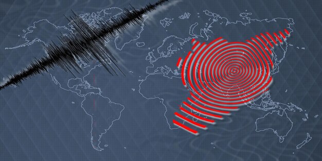 Seismische Aktivität Erdbeben Syrien Karte