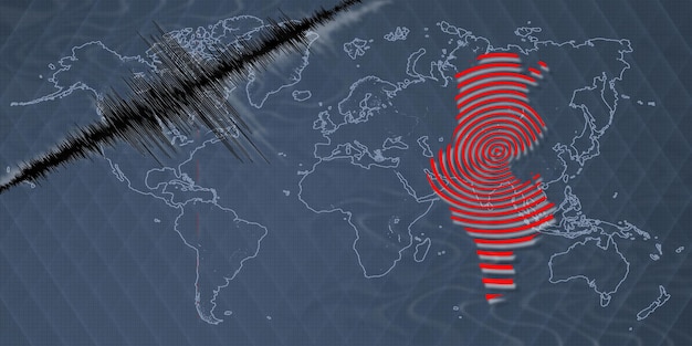 Seismische Aktivität Erdbeben Tunesien Karte