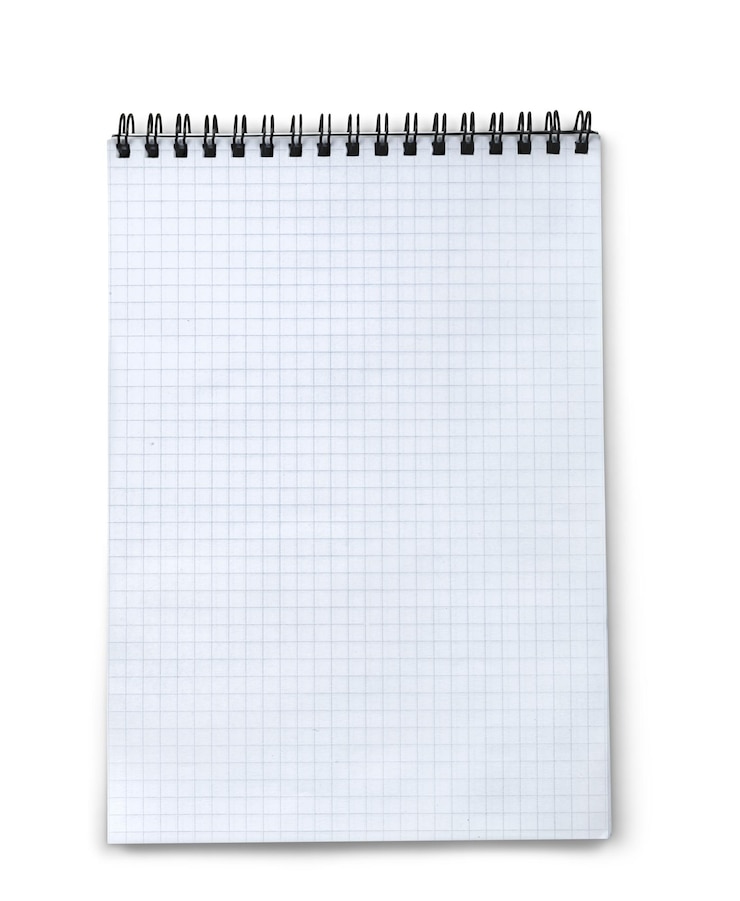 Foto seite des notizbuchs