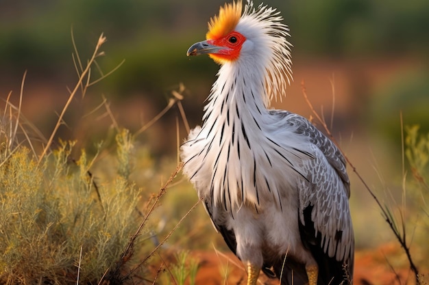 Sekretär-Vogel in freier Wildbahn