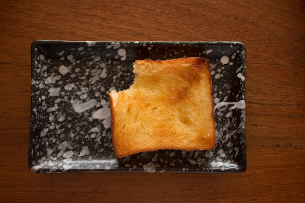 Selbst gemachter Zucker- und Toastnachtisch für Sommer