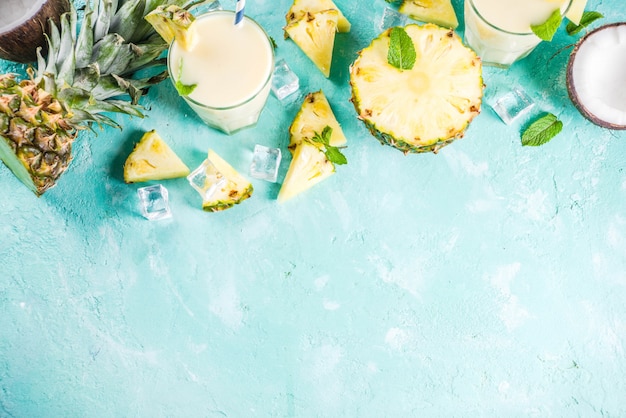 Selbst gemachtes Pina Colada Cocktail