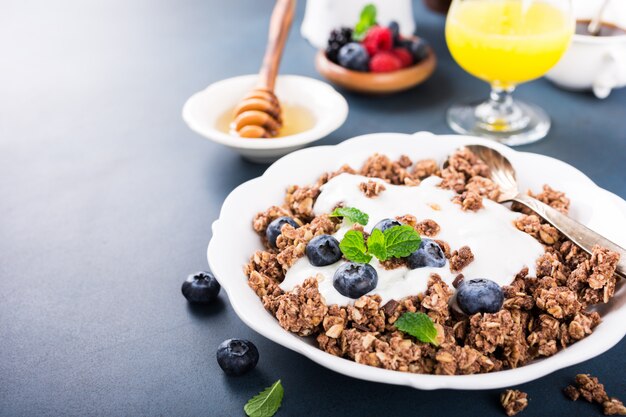 Selbst gemachtes Schokoladenmüsli