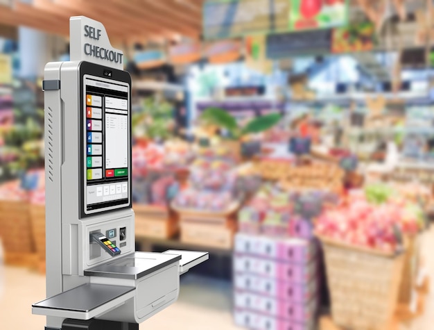 Selbstkassenkiosk oder Selbstbedienungs-Zahlungsgerät