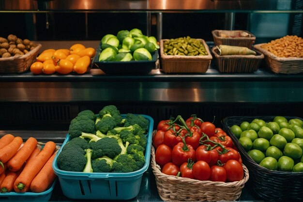 Foto seleção de superalimentos saudáveis