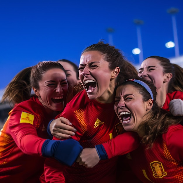 Seleção espanhola de futebol feminino Foto stock