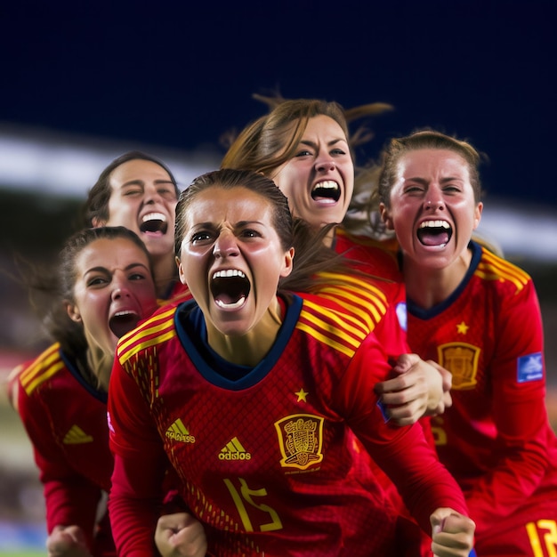 Selección española de fútbol femenino Foto de stock