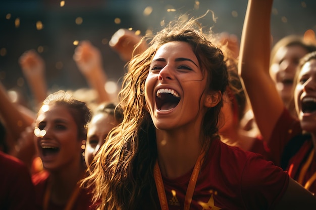 Selección española de fútbol femenino Foto de stock