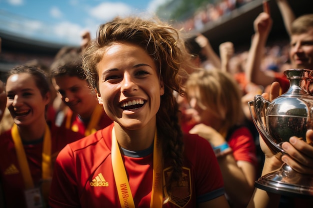 Selección española de fútbol femenino Foto de stock