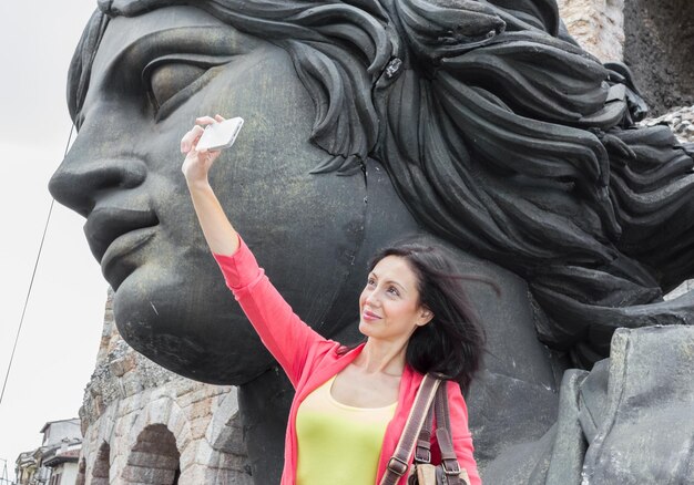 Selfie en la ciudad de Verona